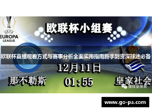 欧联杯直播观看方式与赛事分析全面实用指南新手到资深球迷必备