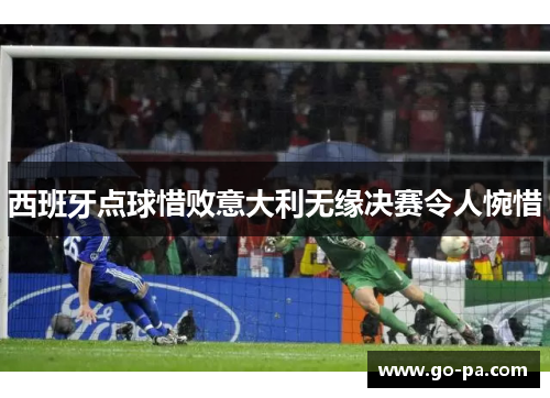 西班牙点球惜败意大利无缘决赛令人惋惜